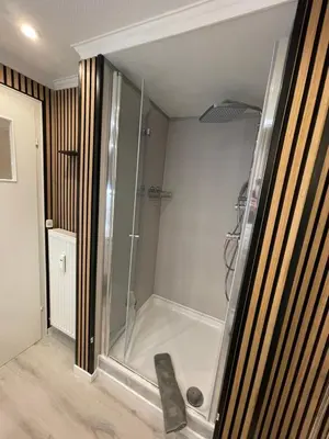 Ein Badezimmer in der Unterkunft Ferienhaus Greta