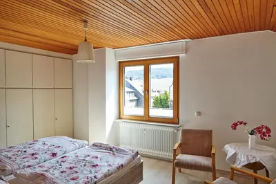 Ein Bett oder Betten in einem Zimmer der Unterkunft Ferienwohnung Mendgen mit Panoramablick