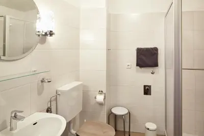Ein Badezimmer in der Unterkunft Ferienwohnung Mendgen mit Panoramablick