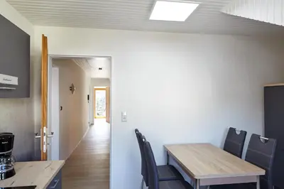 Küche/Küchenzeile in der Unterkunft Ferienwohnung Mendgen mit Panoramablick