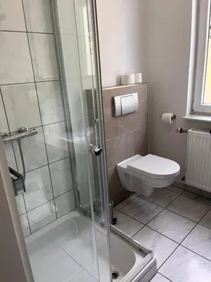 Ein Badezimmer in der Unterkunft Julia's Mosel Villa Appartement JULIA