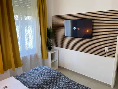 Ein Bett oder Betten in einem Zimmer der Unterkunft Schönes Apartment am Rhein - Zentral