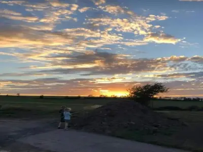 Blick auf den Sonnenuntergang/Sonnenaufgang von des Ferienhauses aus oder aus der Nähe