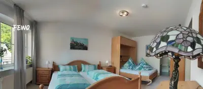 Ein Bett oder Betten in einem Zimmer der Unterkunft Im Beilsteiner Mühlental