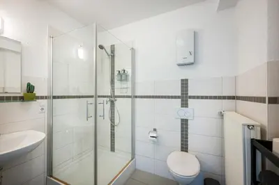 Ein Badezimmer in der Unterkunft Altstadtjuwel mit Loft Charme - Netflix