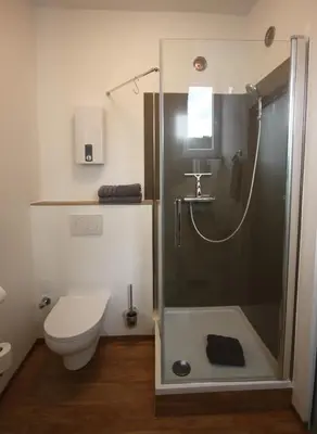 Ein Badezimmer in der Unterkunft Moselloft Zeltingen-Rachtig