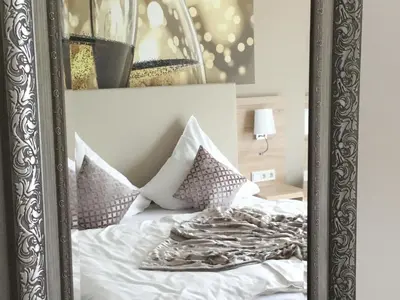Ein Bett oder Betten in einem Zimmer der Unterkunft Weingut Bastian