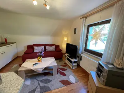 Ein Sitzbereich in der Unterkunft Apartment Kleeblatt by Interhome