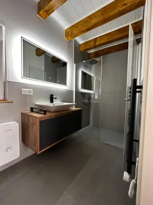 Ein Badezimmer in der Unterkunft Ferienhaus Zur Gasse