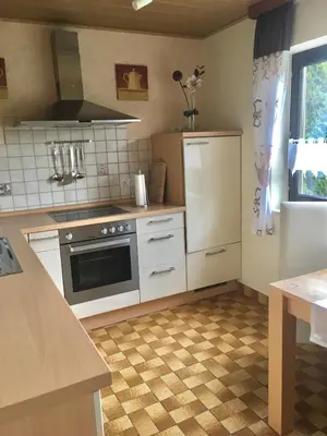 Küche/Küchenzeile in der Unterkunft Gästehaus Nelles