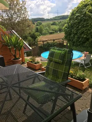 Der Swimmingpool an oder in der Nähe von Gästehaus Nelles
