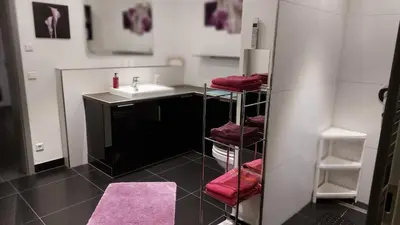 Ein Badezimmer in der Unterkunft Rheinblick