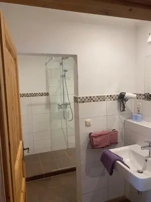 Ein Badezimmer in der Unterkunft Ferienhaus Lönartz-Thielmann