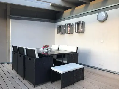 Ein Sitzbereich in der Unterkunft Wein- & Ferienhaus Jörg Weirich