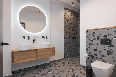 Ein Badezimmer in der Unterkunft Ferienhaus MOSELLODGE
