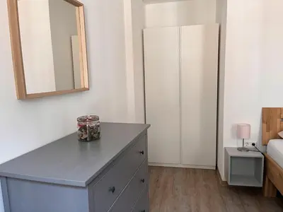 Ein Bett oder Betten in einem Zimmer der Unterkunft Ferienhaus Heinrich