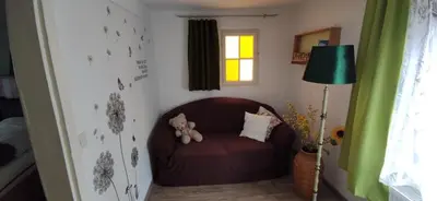 Ein Bett oder Betten in einem Zimmer der Unterkunft Ferienhaus am Marktplatz