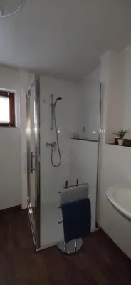 Ein Badezimmer in der Unterkunft Ferienhaus am Marktplatz