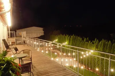 Ein Balkon oder eine Terrasse in der Unterkunft Nautilus