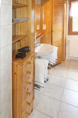Ein Badezimmer in der Unterkunft Basaltikum
