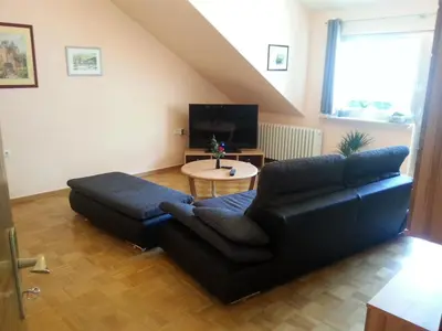 Ein Sitzbereich in der Unterkunft 