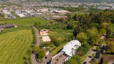 Blick auf Aparthotel Tannenhof aus der Vogelperspektive