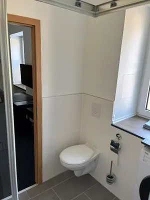 Ein Badezimmer in der Unterkunft Hubertushaus