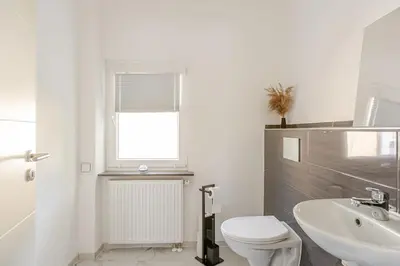 Ein Badezimmer in der Unterkunft Ferienhaus mit schöner Aussicht