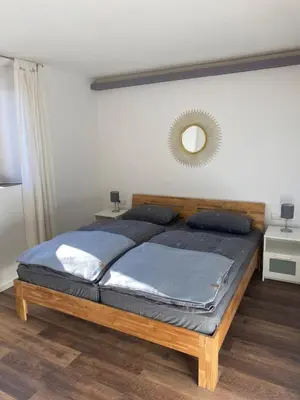 Ein Bett oder Betten in einem Zimmer der Unterkunft Haus in Esch