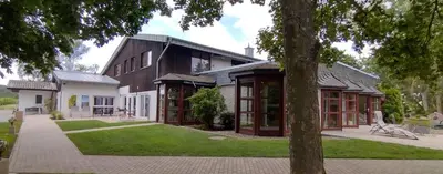 Das Gebäude in dem sich die Ferienwohnung befindet