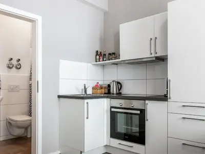 Küche/Küchenzeile in der Unterkunft Gemütliche Ferienwohnung mit direkter Innenstadtlage