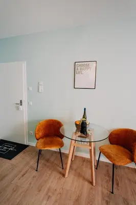 Getränke in der Unterkunft Gemütliche Ferienwohnung mit direkter Innenstadtlage