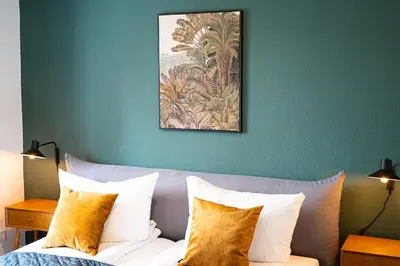 Ein Sitzbereich in der Unterkunft Coblenz Suites - Design Apartment City - 2 Bedrooms
