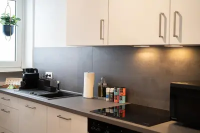 Küche/Küchenzeile in der Unterkunft Coblenz Suites - Design Apartment City - 2 Bedrooms