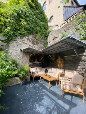 Ein Patio oder anderer Außenbereich in der Unterkunft NickHaus