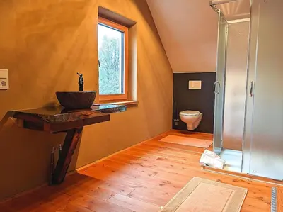 Ein Badezimmer in der Unterkunft Zum süßen Stollen