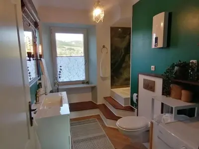 Ein Badezimmer in der Unterkunft Voll ausgestattete Wohnung mit Moselblick