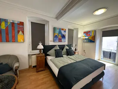 Ein Bett oder Betten in einem Zimmer der Unterkunft Villa Clauss