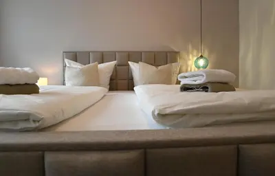 Ein Bett oder Betten in einem Zimmer der Unterkunft Villa Bella Mosella
