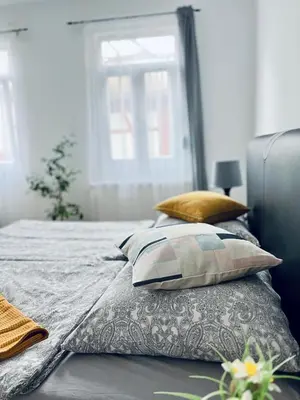 Ein Bett oder Betten in einem Zimmer der Unterkunft Casa HAAY Central