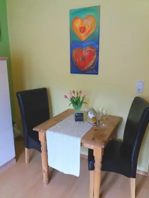Ein Sitzbereich in der Unterkunft Weingut Matthias Dauns