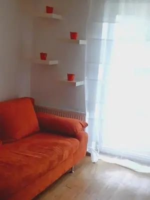 Ein Sitzbereich in der Unterkunft Babel