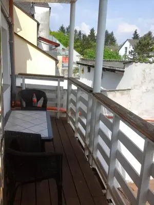 Ein Balkon oder eine Terrasse in der Unterkunft Babel