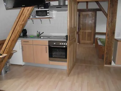 Küche/Küchenzeile in der Unterkunft Ferienhaus Schneiders