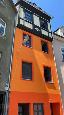 Das Gebäude in dem sich die Pension befindet