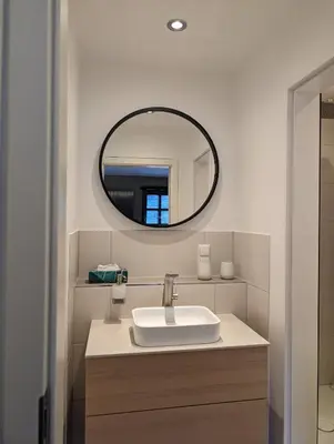 Ein Badezimmer in der Unterkunft Burghaus-Cochem