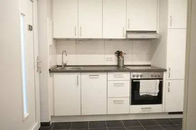 Küche/Küchenzeile in der Unterkunft Design Wohnung im Zentrum von Koblenz