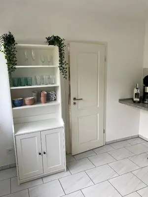 Küche/Küchenzeile in der Unterkunft Ferienwohnung Zum Nussbaum - Landhausstil & Moseltalblick