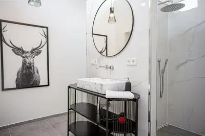 Ein Badezimmer in der Unterkunft Luxus Ferienwohnung 