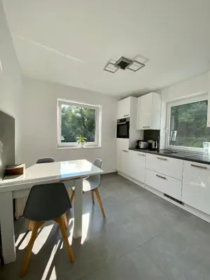 Küche/Küchenzeile in der Unterkunft Ferienwohnung am Festungshang Ehrenbreitstein